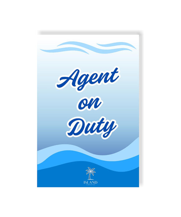 Signs for A Frame - Agent On Duty