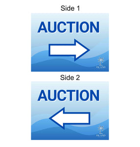Coroplast Sign - Auction Directional