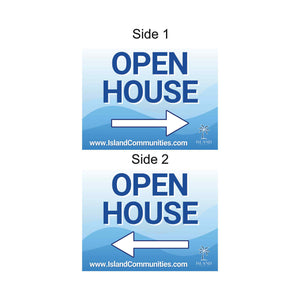 Open House with Arrows Ground Stake Sign