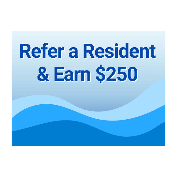 Coroplast Sign - Refer a Resident