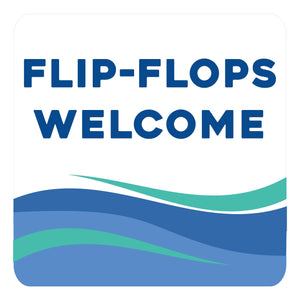 Avenue Sign - Flip-Flops Welcome