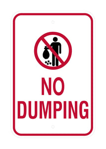 No Dumping Sign