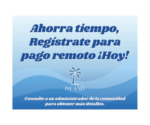 Coroplast Sign - Remote Pay Option Spanish