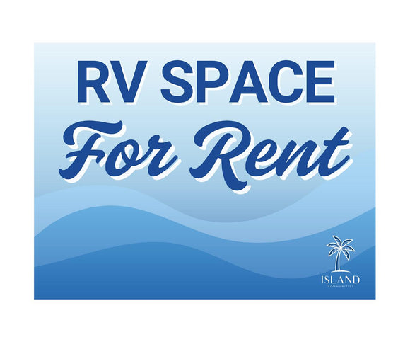 Coroplast Sign - RV Space for Rent